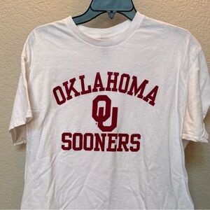 Gildan White T-Shirt with Red Print